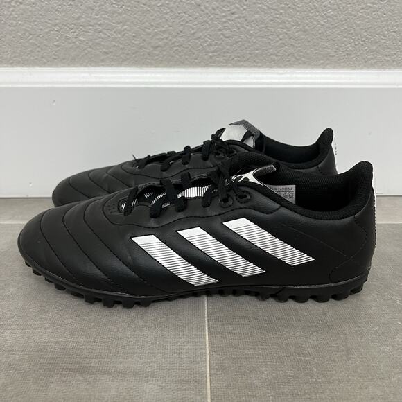 Adidas Goletto VIII Turf Mens Size 7 Black White Soccer Lace Up Shoes GY5775 - Picture 3 of 7